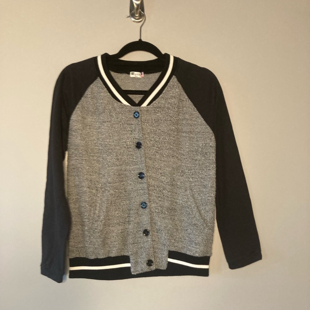 Kut from the Kloth Varsity Jacket S Cardigan warm Cozy Casual Loungewear.